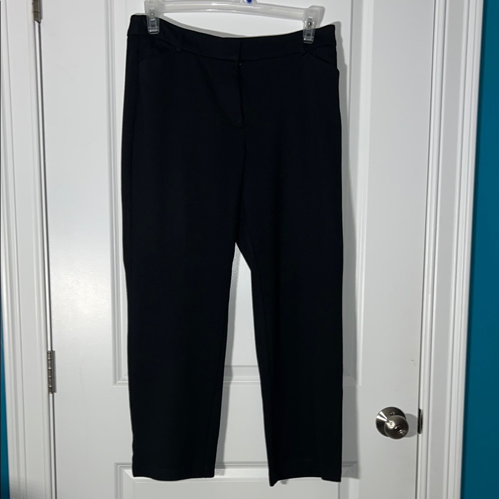 212 Collection Black Straight Leg Knit Pants